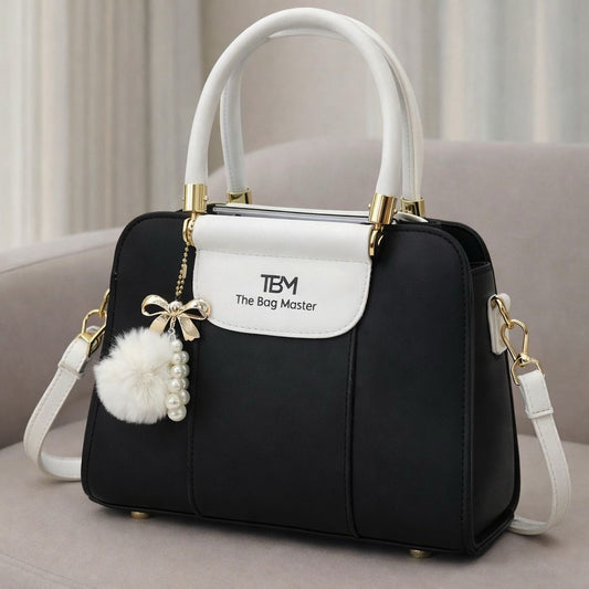 TBM The Bag Master Luxury Handbag – Elegant Two-Tone Designer Tote for Women (Seven Colors)