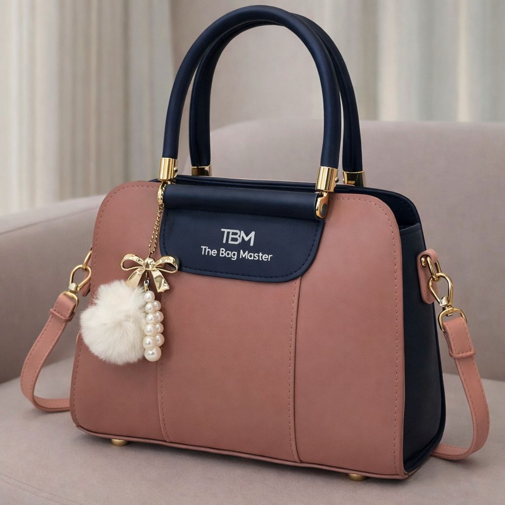 TBM The Bag Master Luxury Handbag – Elegant Two-Tone Designer Tote for Women (Seven Colors)