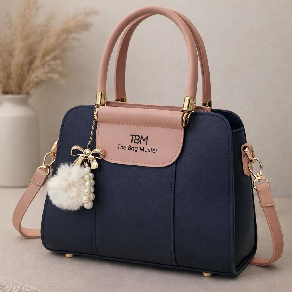 TBM The Bag Master Luxury Handbag – Elegant Two-Tone Designer Tote for Women (Seven Colors)