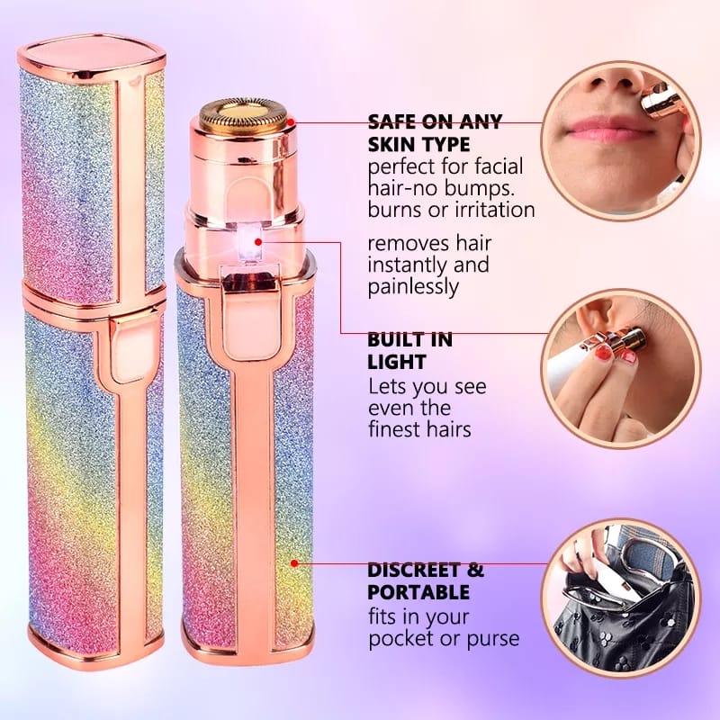 Ultimate 2-in-1 Facial Hair Remover: Perfect Eyebrows, Upper Lips & Chin Anywhere!